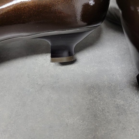 11 Clarks Artisan Brown Leather and Suede Slip On Shoes - Picture 5 of 10